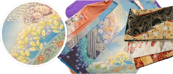 辻が花振袖含む着物・帯数点